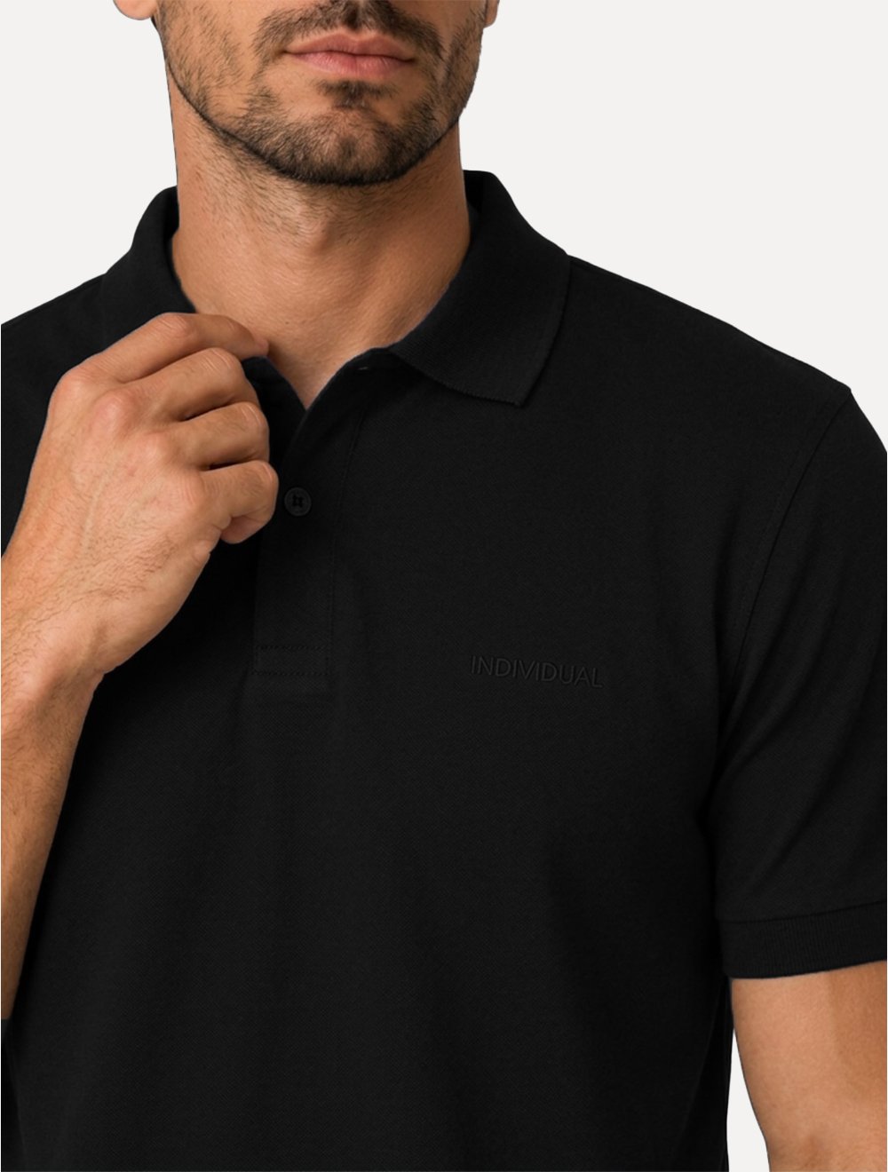 Polo Individual Masculina Comfort Pima Soft Touch Preto