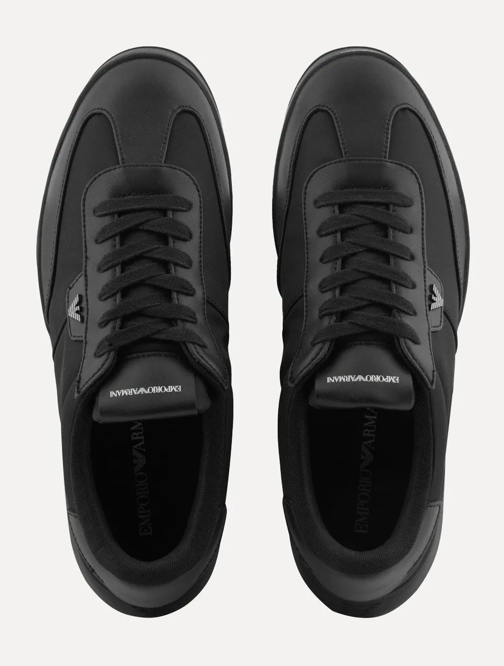 Tênis Empório Armani Masculino Nylon Logo Águia Preto