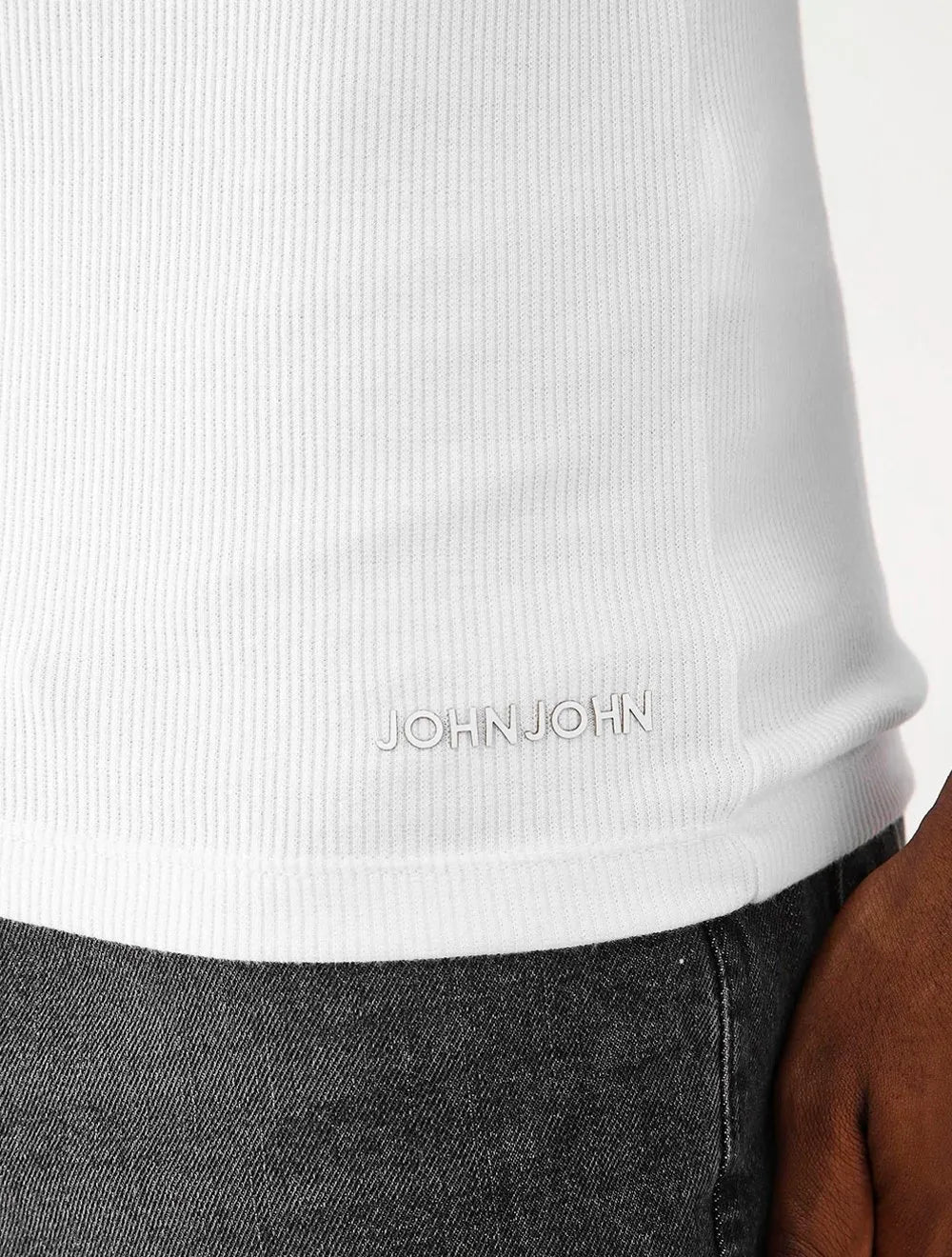 Regata John John Masculina Canelada Under White Branca
