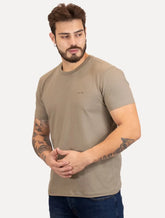 Camiseta John John Masculina Slim Fit Cotton Cáqui