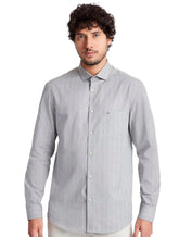 Camisa Aramis Masculina Regular Pocket Tricoline Quadri Xadrez Verde Acinzentado