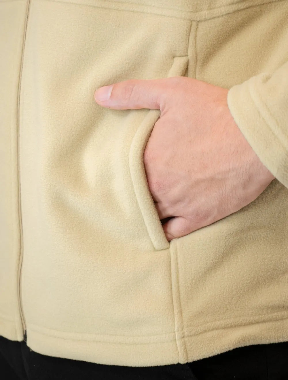 Blusa The North Face Masculina Fleece TKA 100 Glacier Full Zip Cáqui Claro