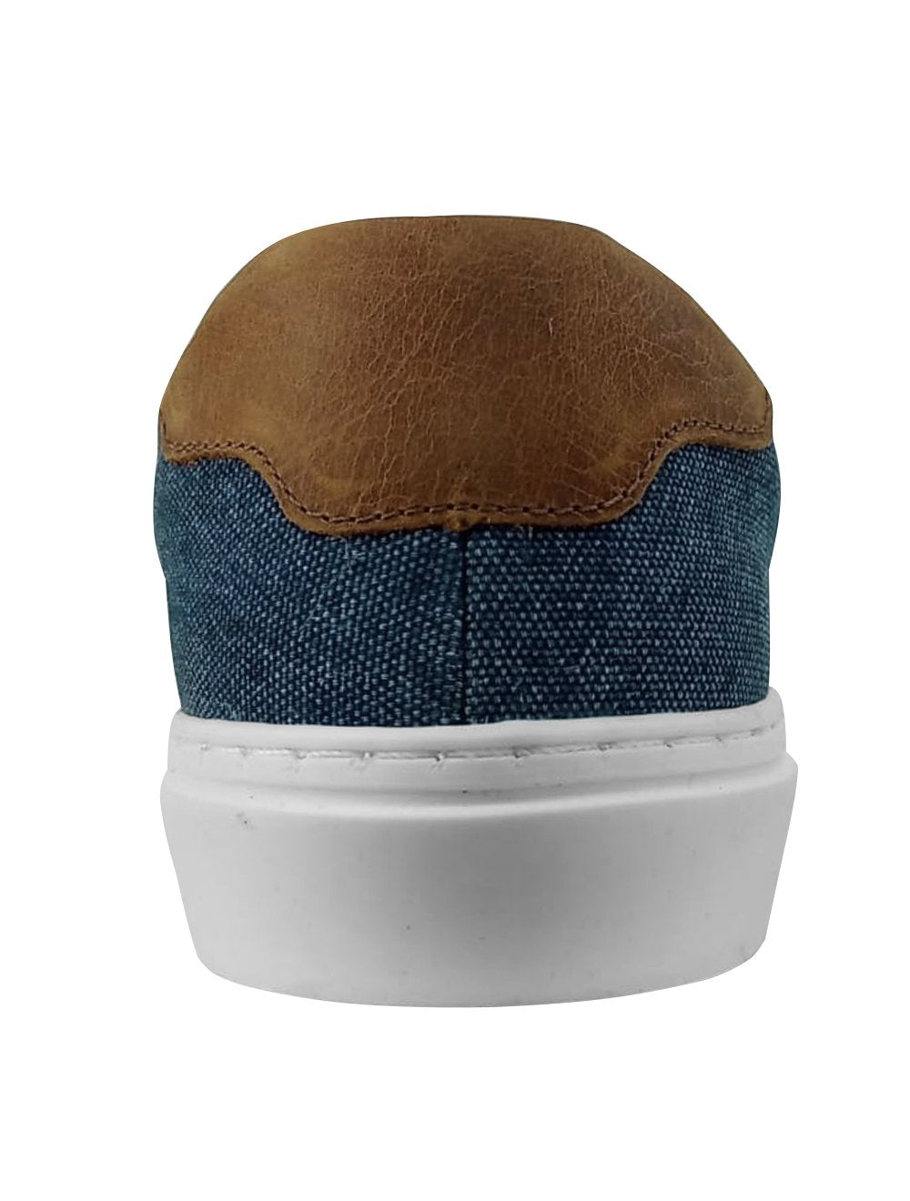 Tênis Dudalina Masculino Zara Slip On Lona Mistral Napa Logo Azul Jeans
