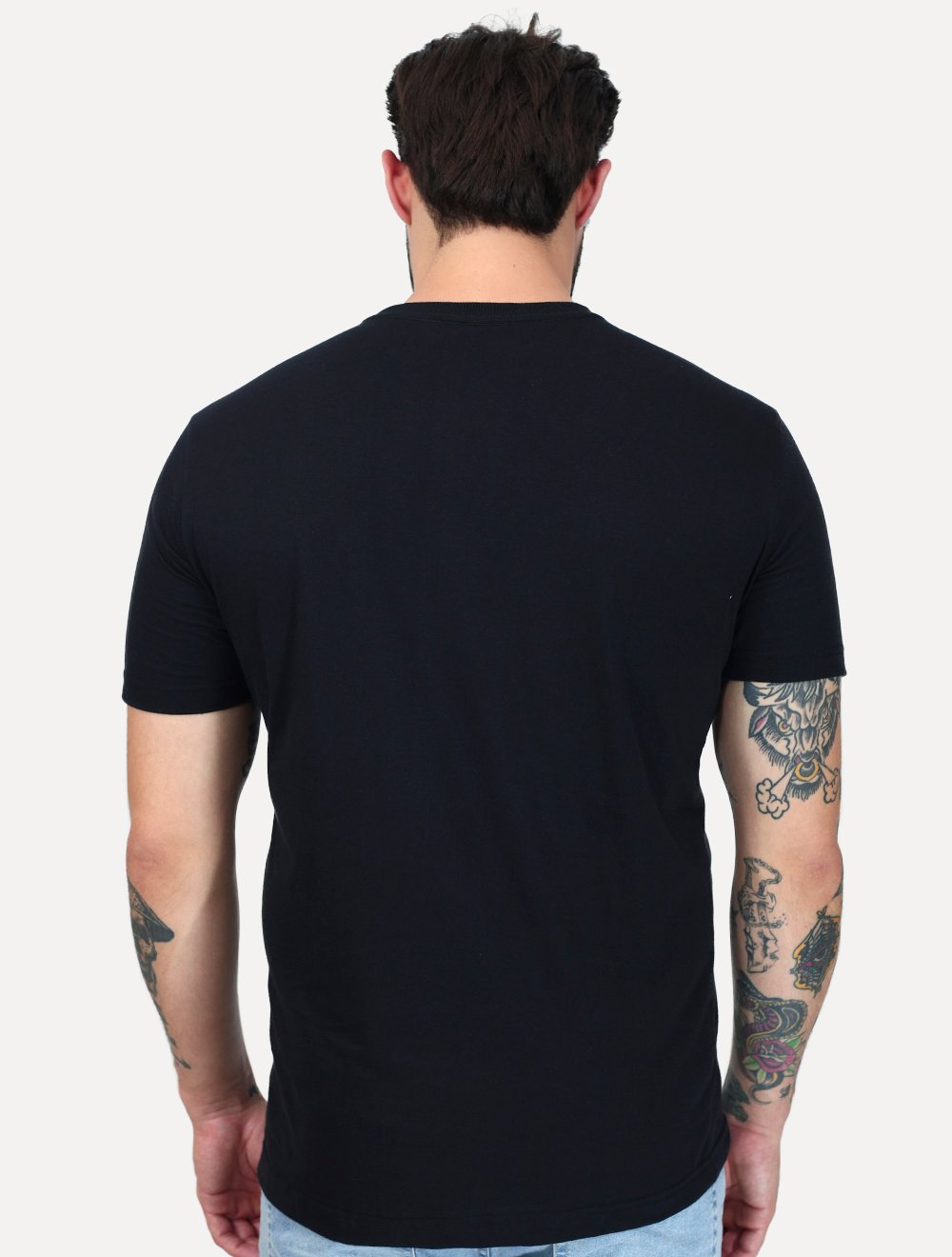 Camiseta King & Joe Masculina Malha Logo Signature Preta