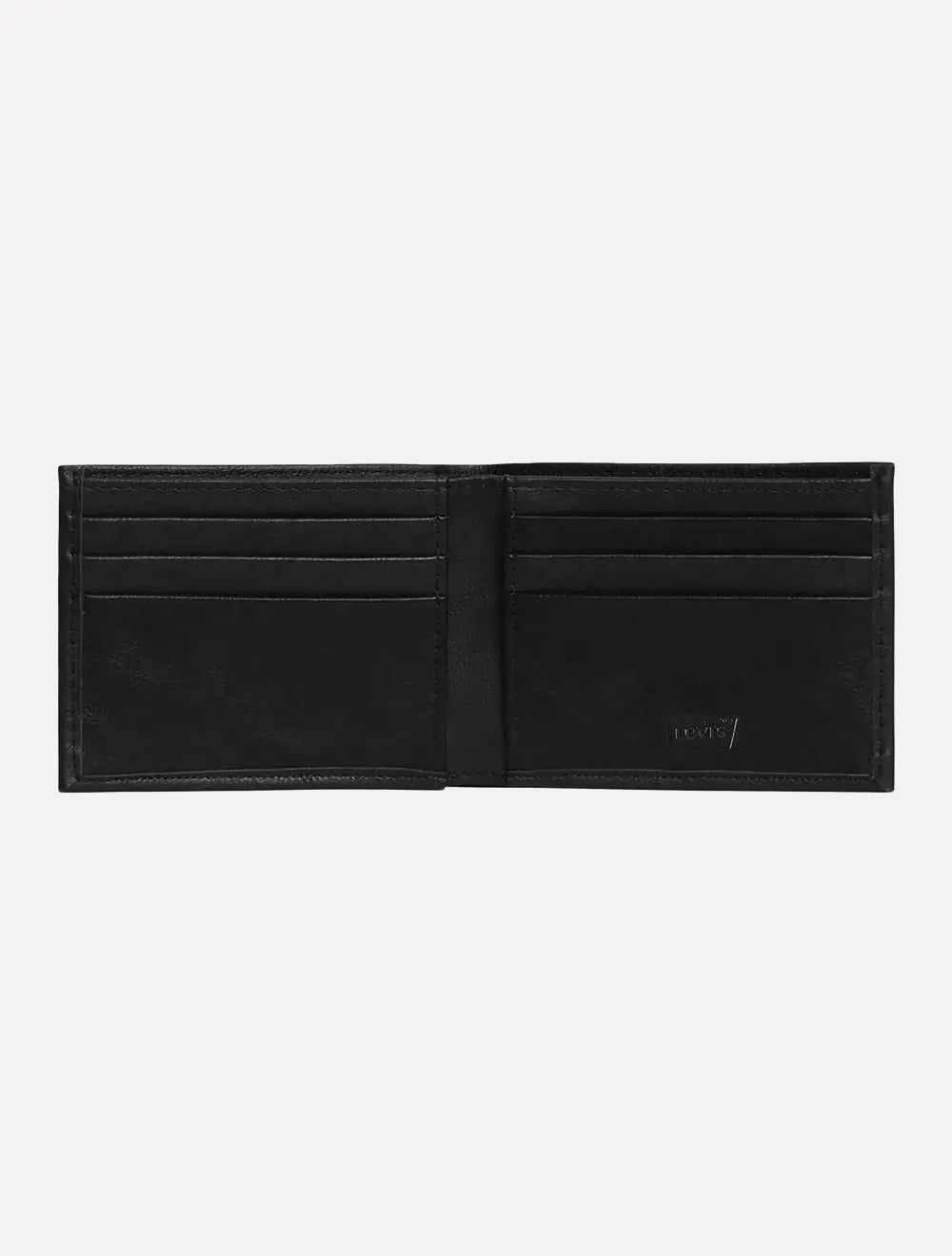 Carteira Levis Masculina Leather Mid Logo Preta