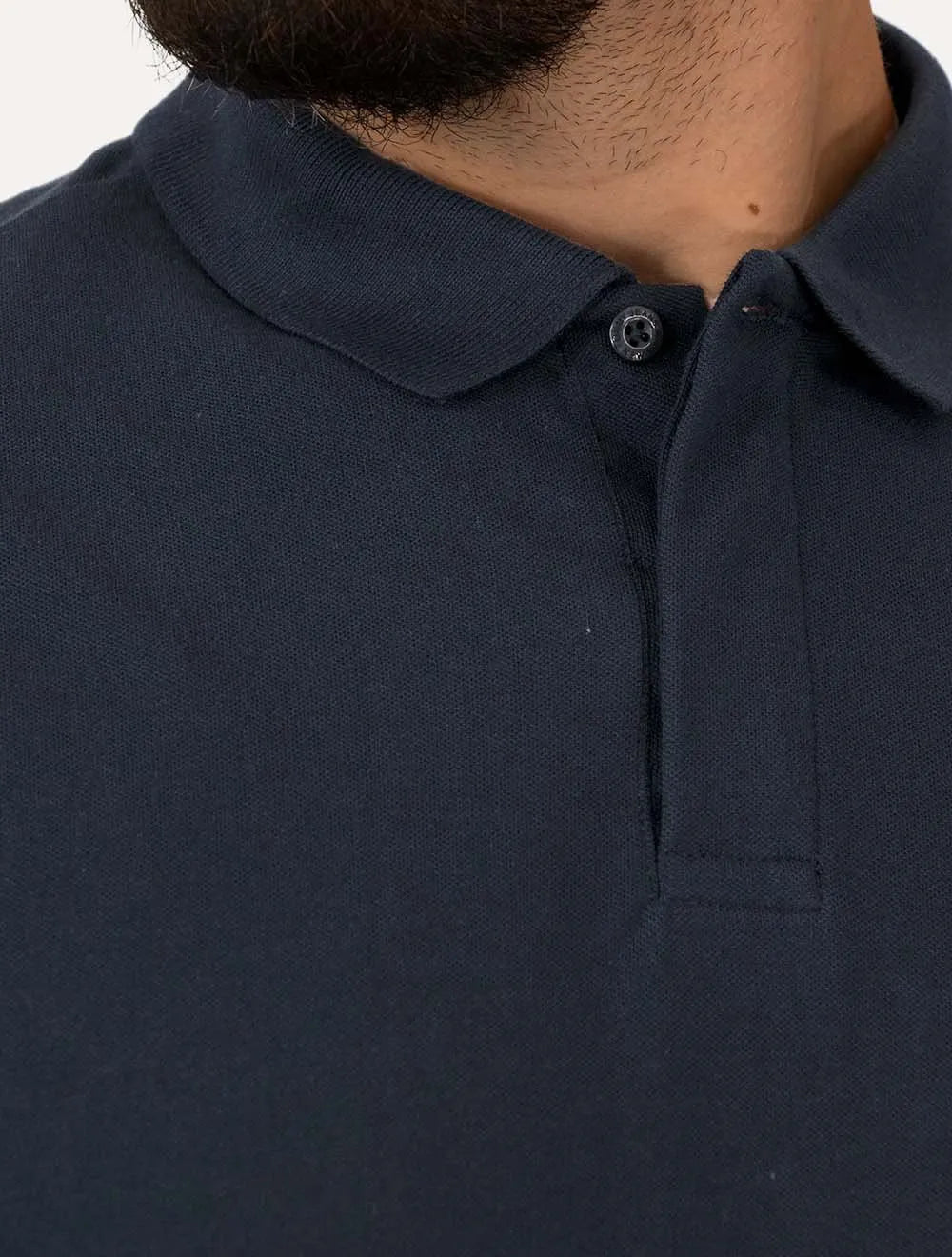 Polo Tommy Jeans Regular Classic Flag Badge Azul Escuro