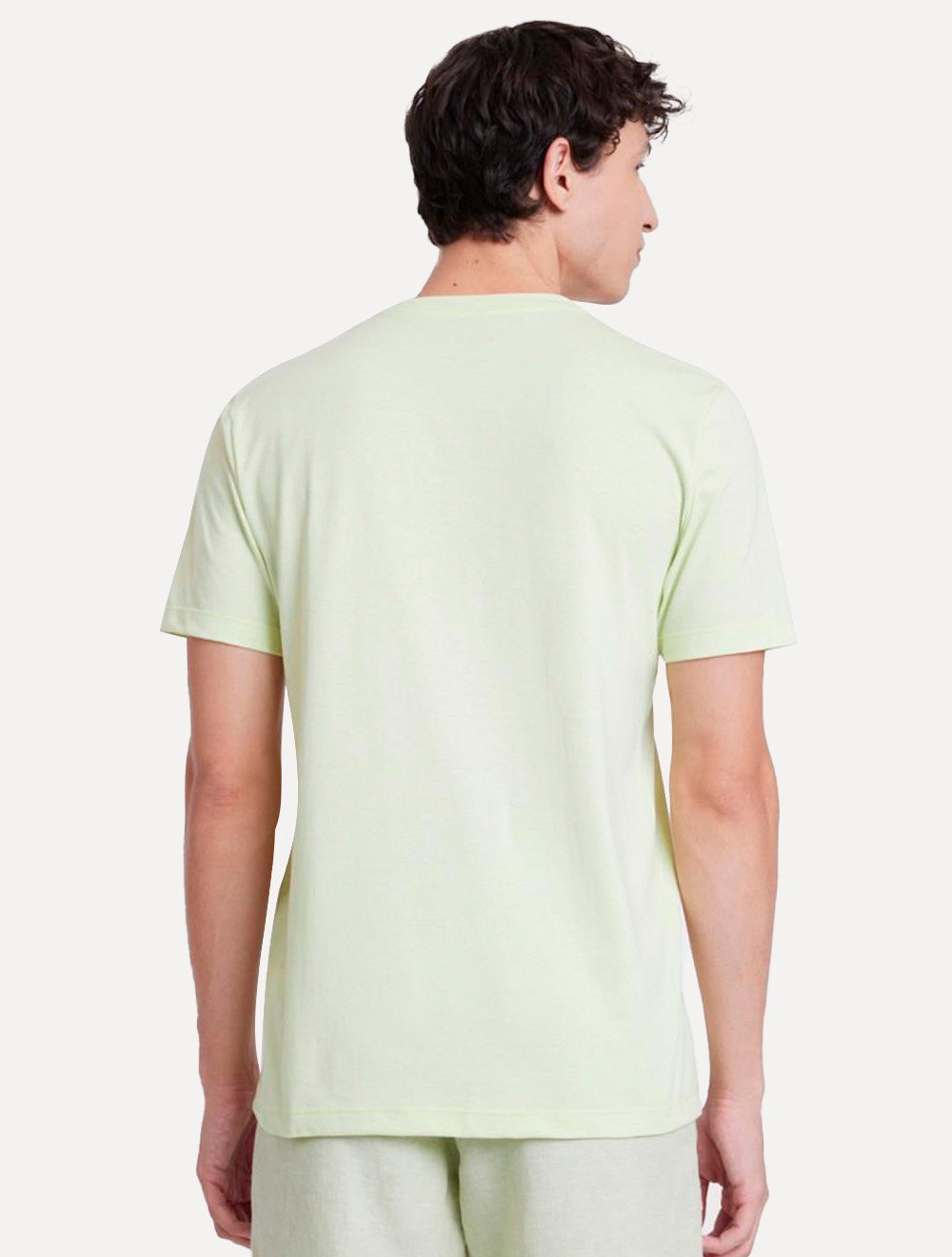 Camiseta Aramis Masculina Estampa Logo Rabisco Verde Claro