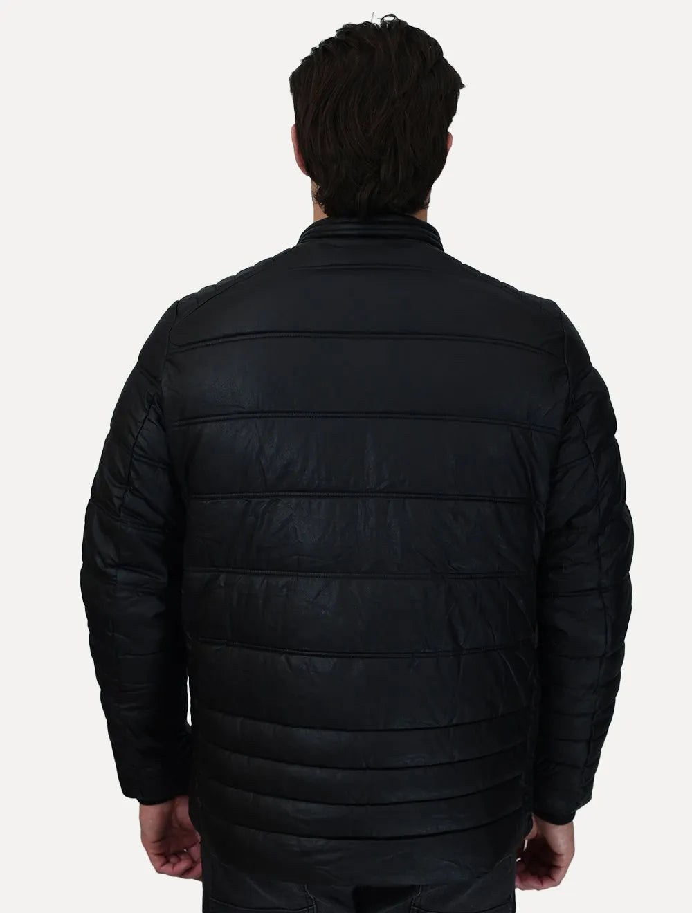 Jaqueta Dixen PU Zíper Frontal Preto