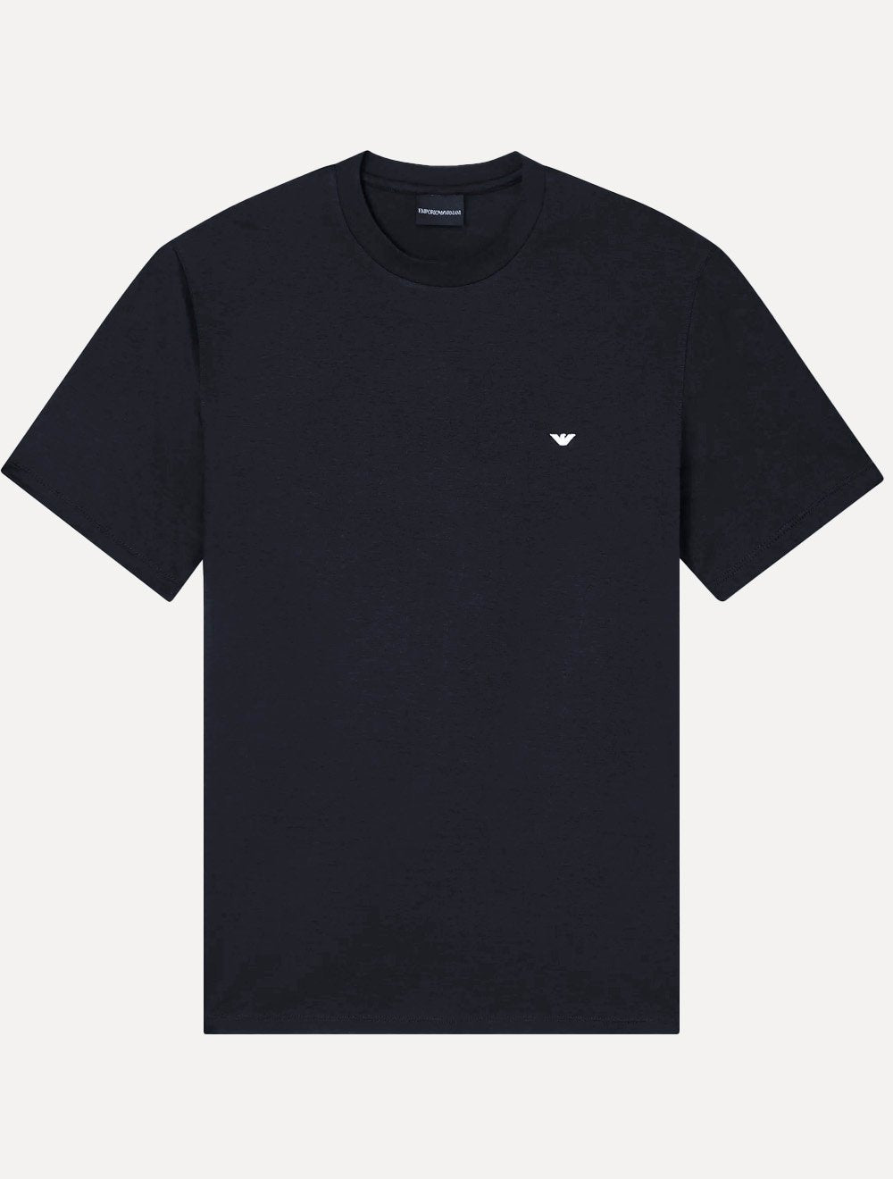 Camiseta Emporio Armani Masculina Essential Embroidery Logo Azul Marinho