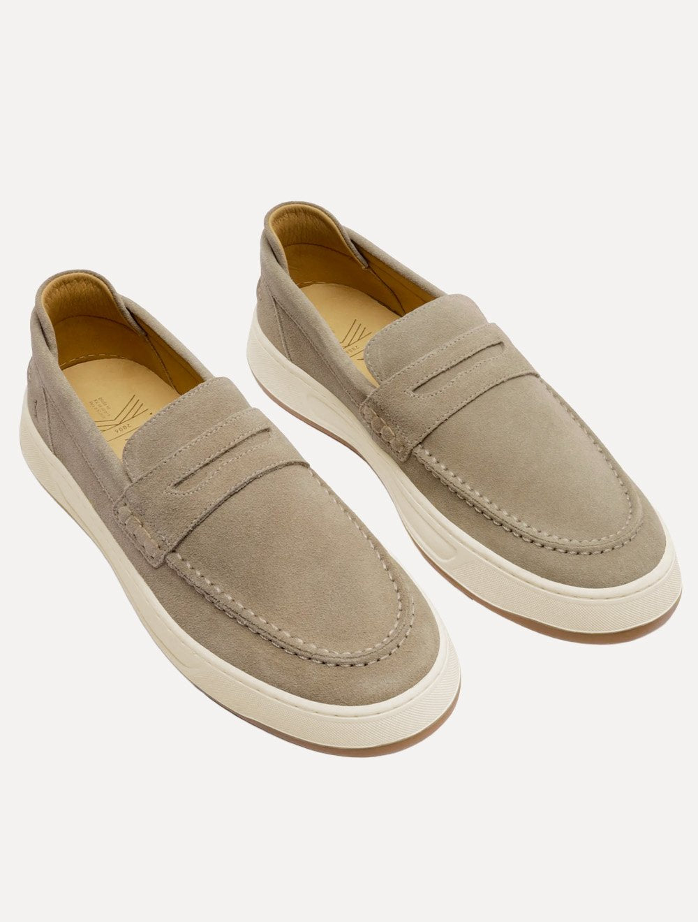 Tênis Reserva Masculino Couro Camurça Lavada Fendi Capri Cinza Claro