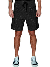 Bermuda John John Masculina D'Agua Verticals Preta