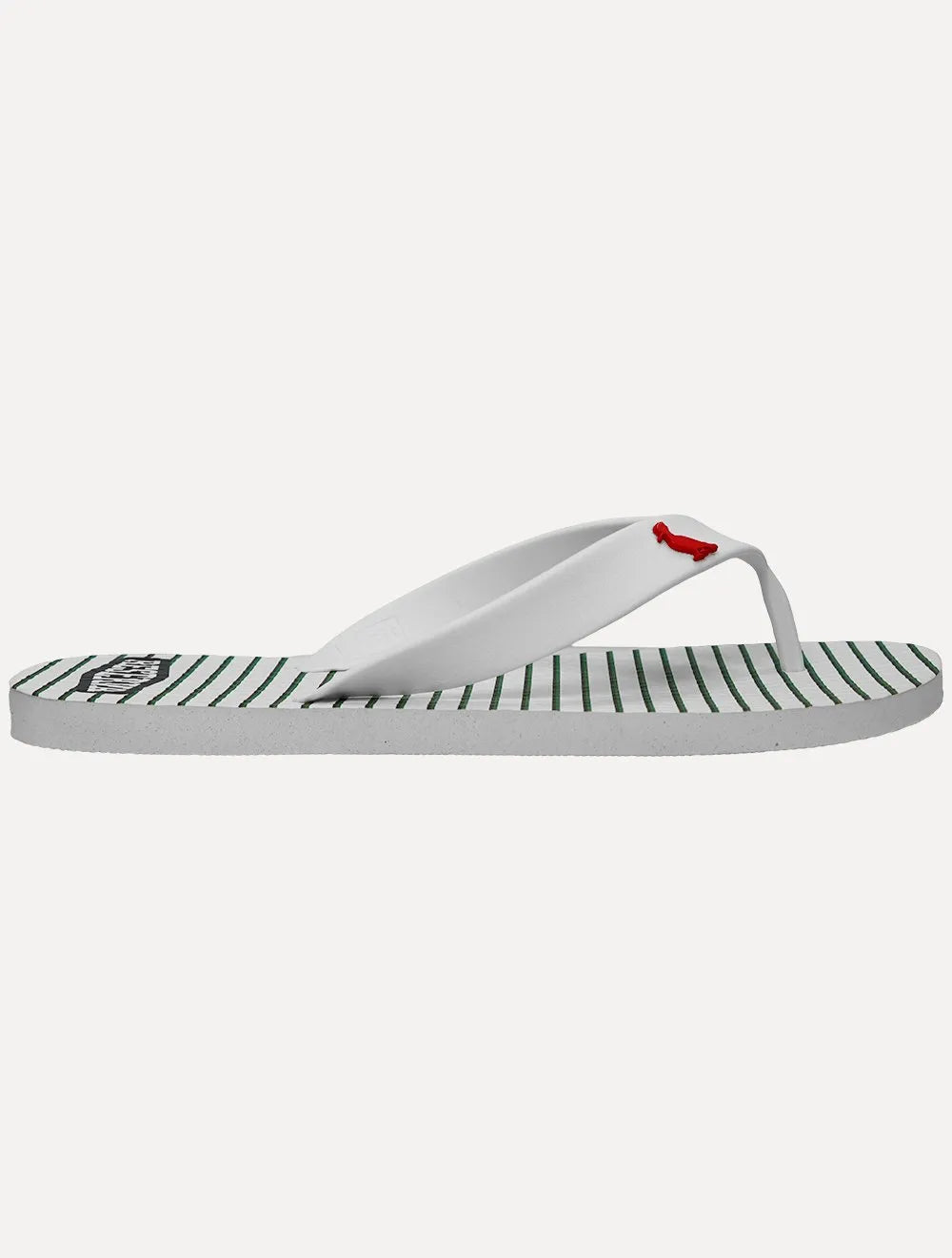 Chinelo Reserva Masculino Listrado Bandeira Branco