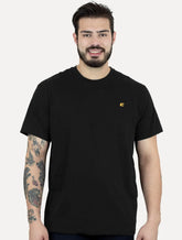 Camiseta Colcci Masculina Basica Logo Minimalista Preta