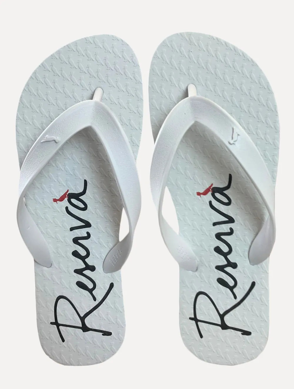 Chinelo Reserva Masculino Basic Script Signature Branco