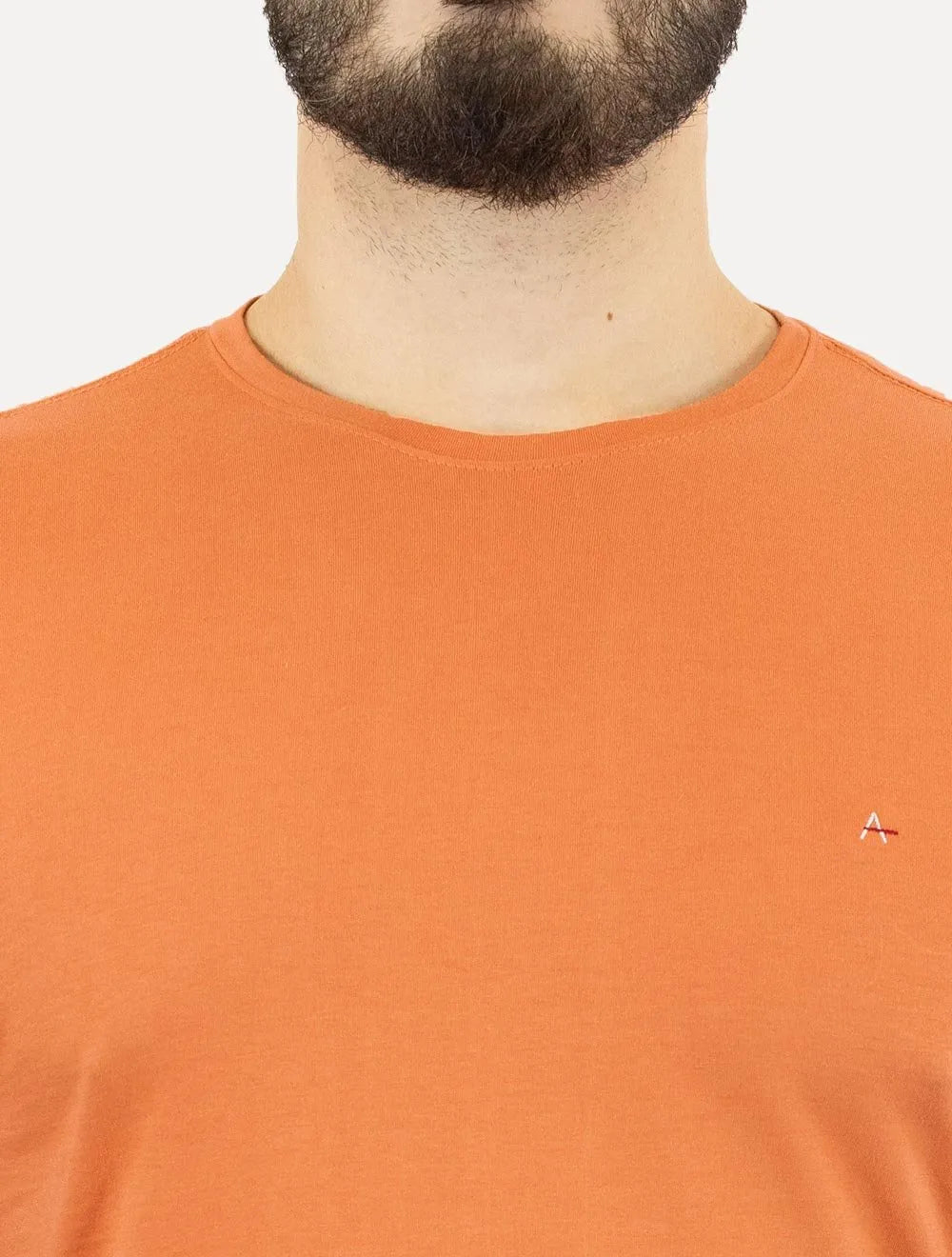 Camiseta Aramis Masculina Basic Lisa Laranja Coral