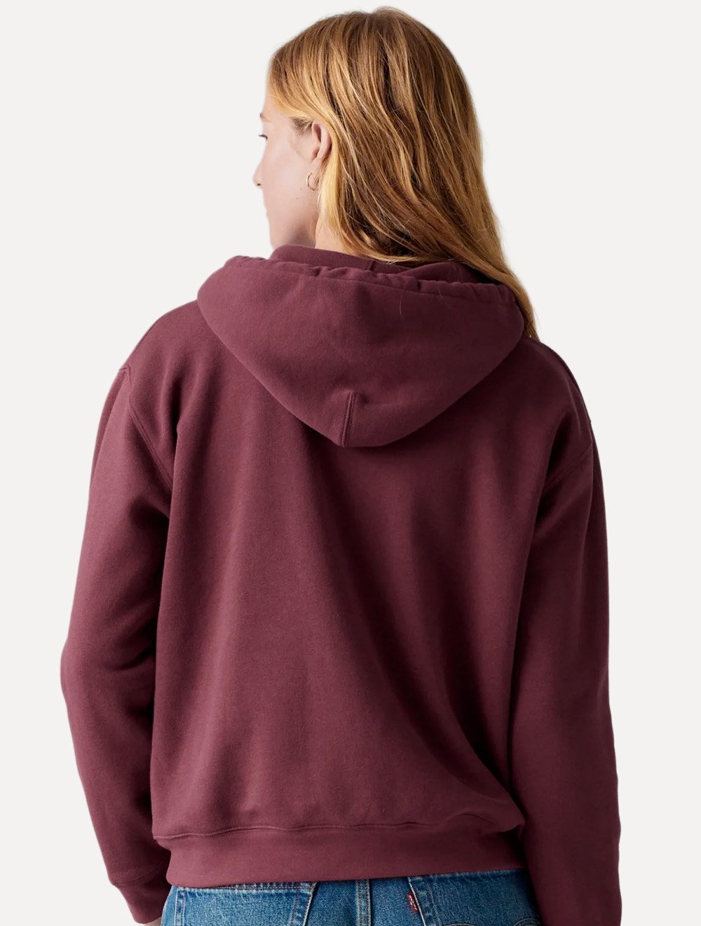 Moletom Levis Feminino Everyday Hoodie Tonal Bordô