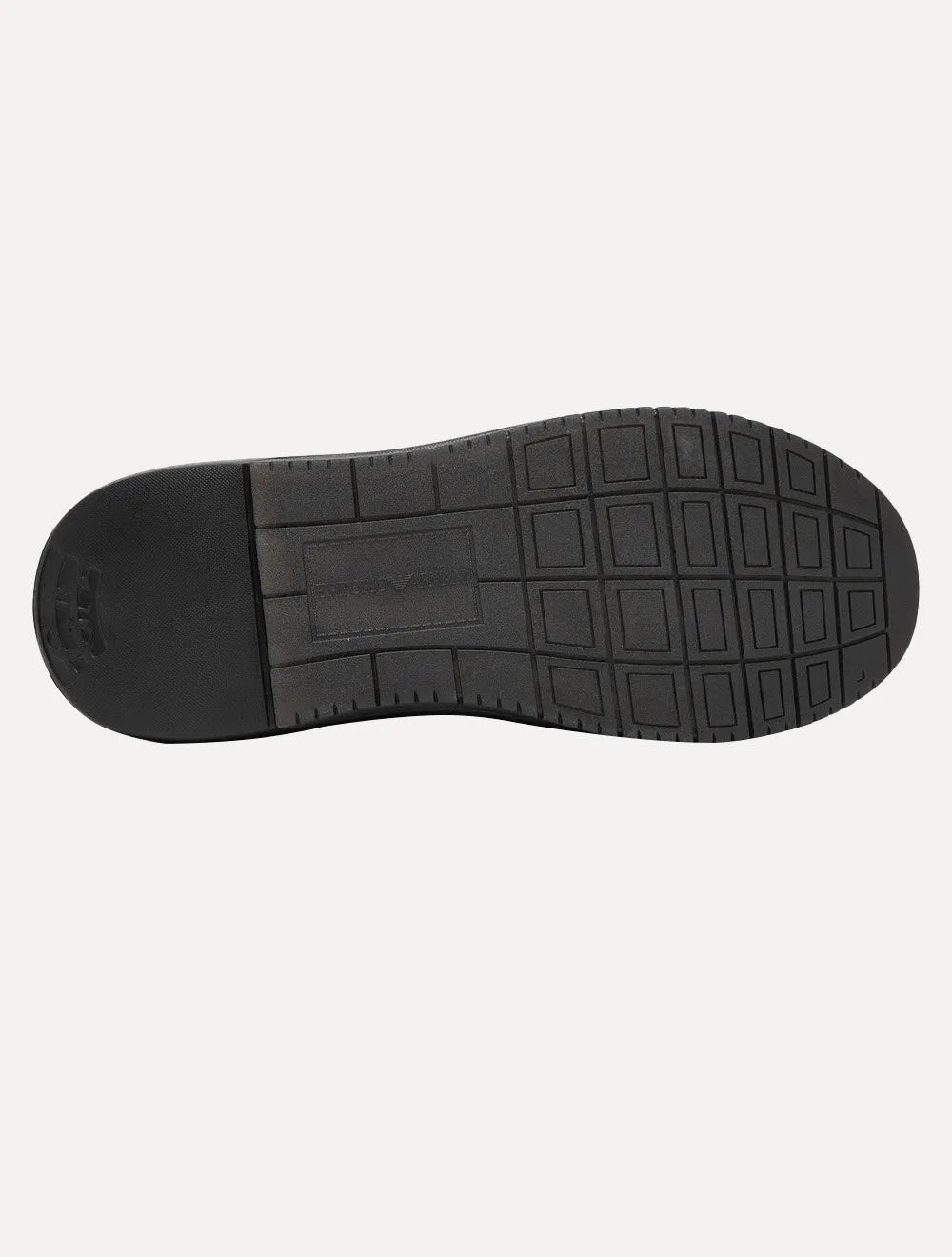 Tênis Empório Armani Masculino Logo Águia Metálico Preto