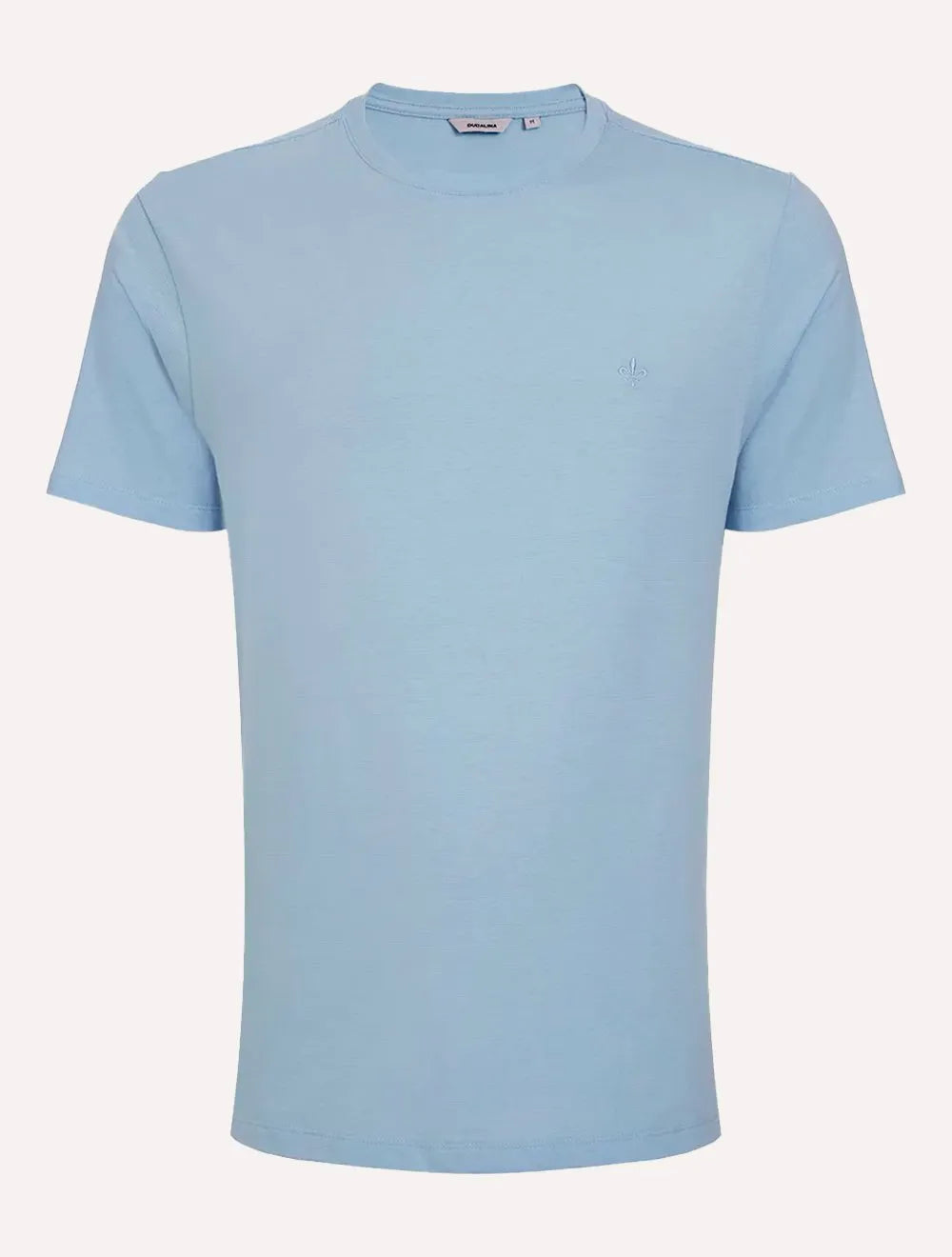 Camiseta Dudalina Masculina Micro Listras Azul Claro