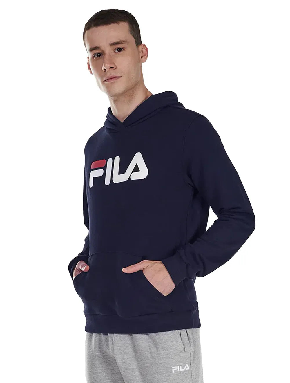 Moletom Fila Masculino Letter New Azul Marinho