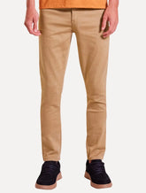 Calça Reserva Masculina Sarja Super Skinny Color Cáqui Escuro