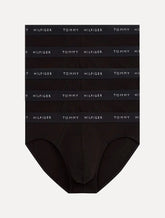 Cueca Tommy Hilfiger Cotton Classic Brief Preta Pack 5UN