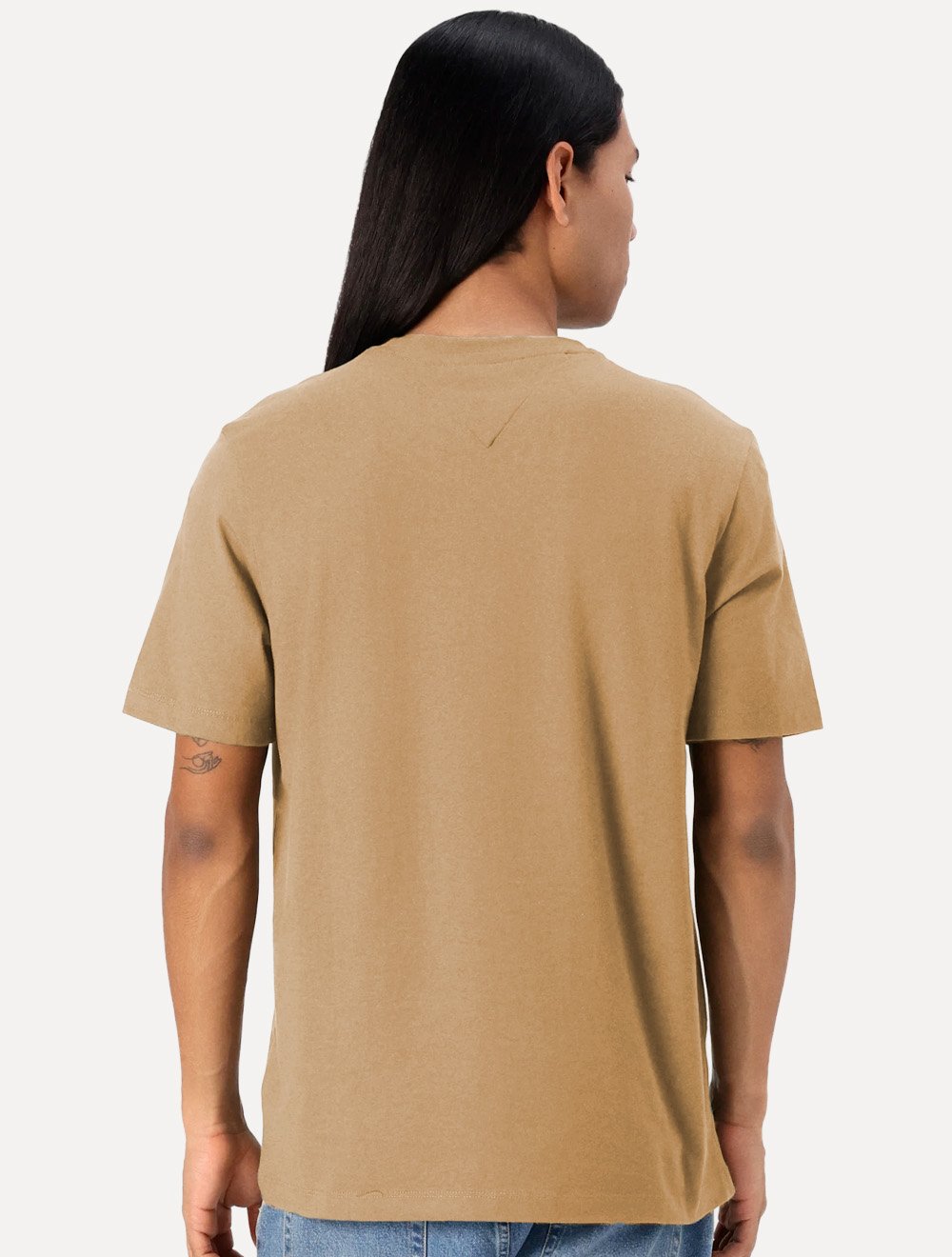Camiseta Tommy Hilfiger Masculina Essential Cotton Cáqui