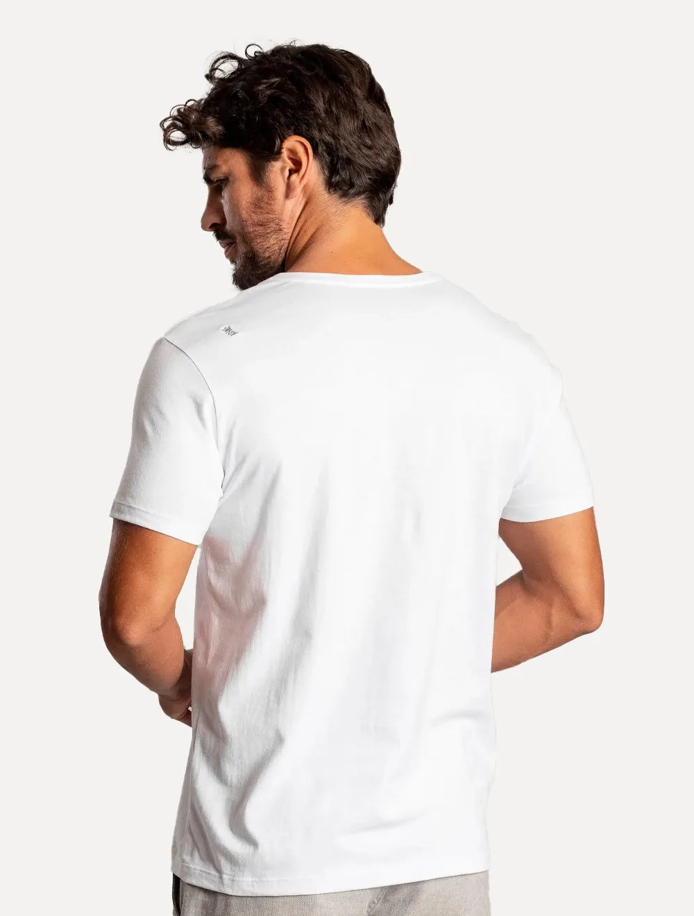Camiseta Sergio K Masculina Farra Branca