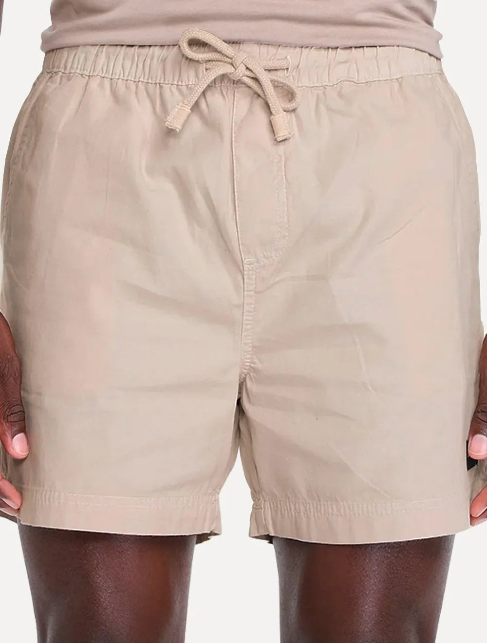 Short Calvin Klein Jeans Masculino Color Cós Elástico Areia