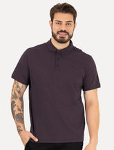 Polo Ellus Masculina Piquet Classic Easa Roxo