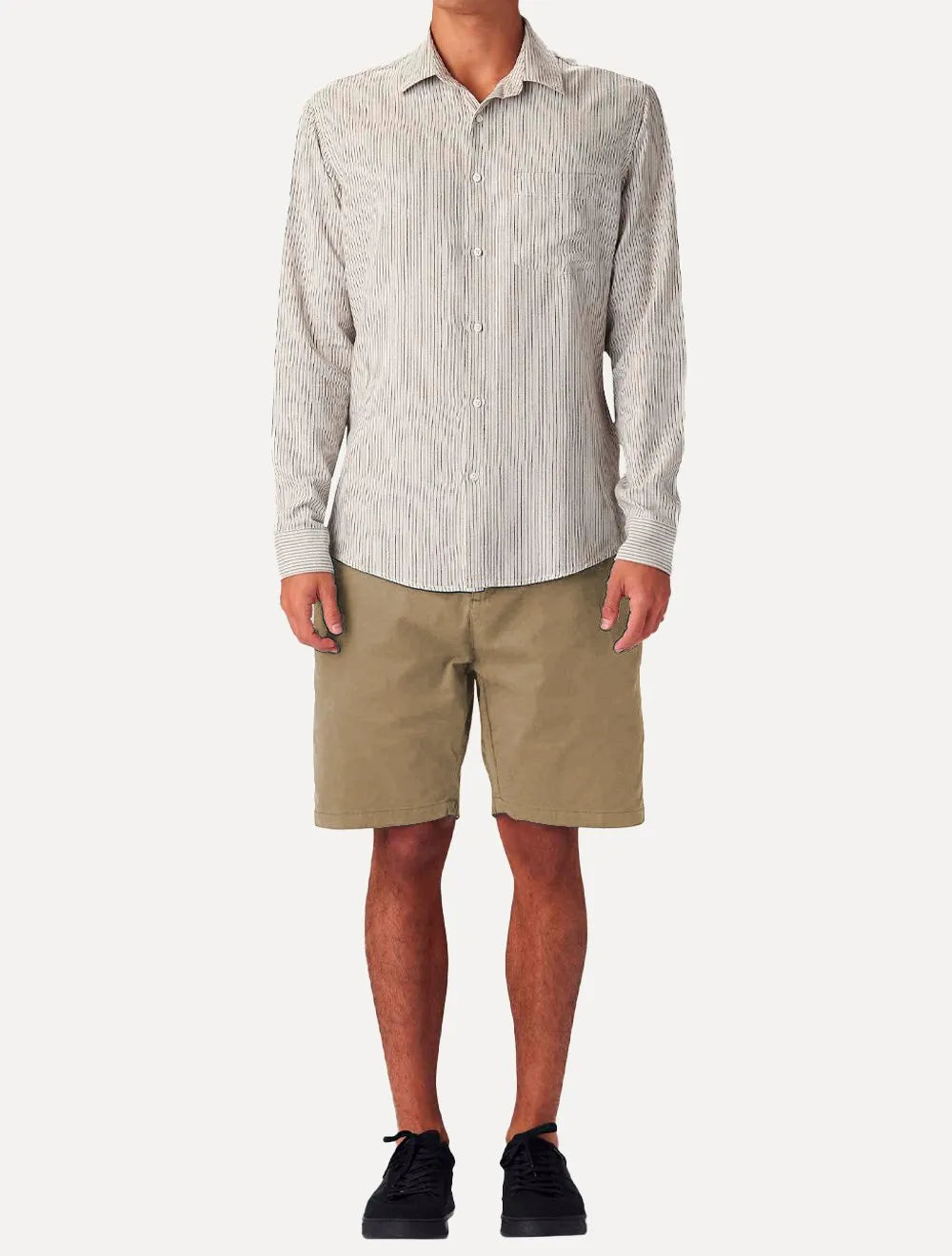 Bermuda Osklen Masculina Sarja Chino Blithe Cotton Cáqui
