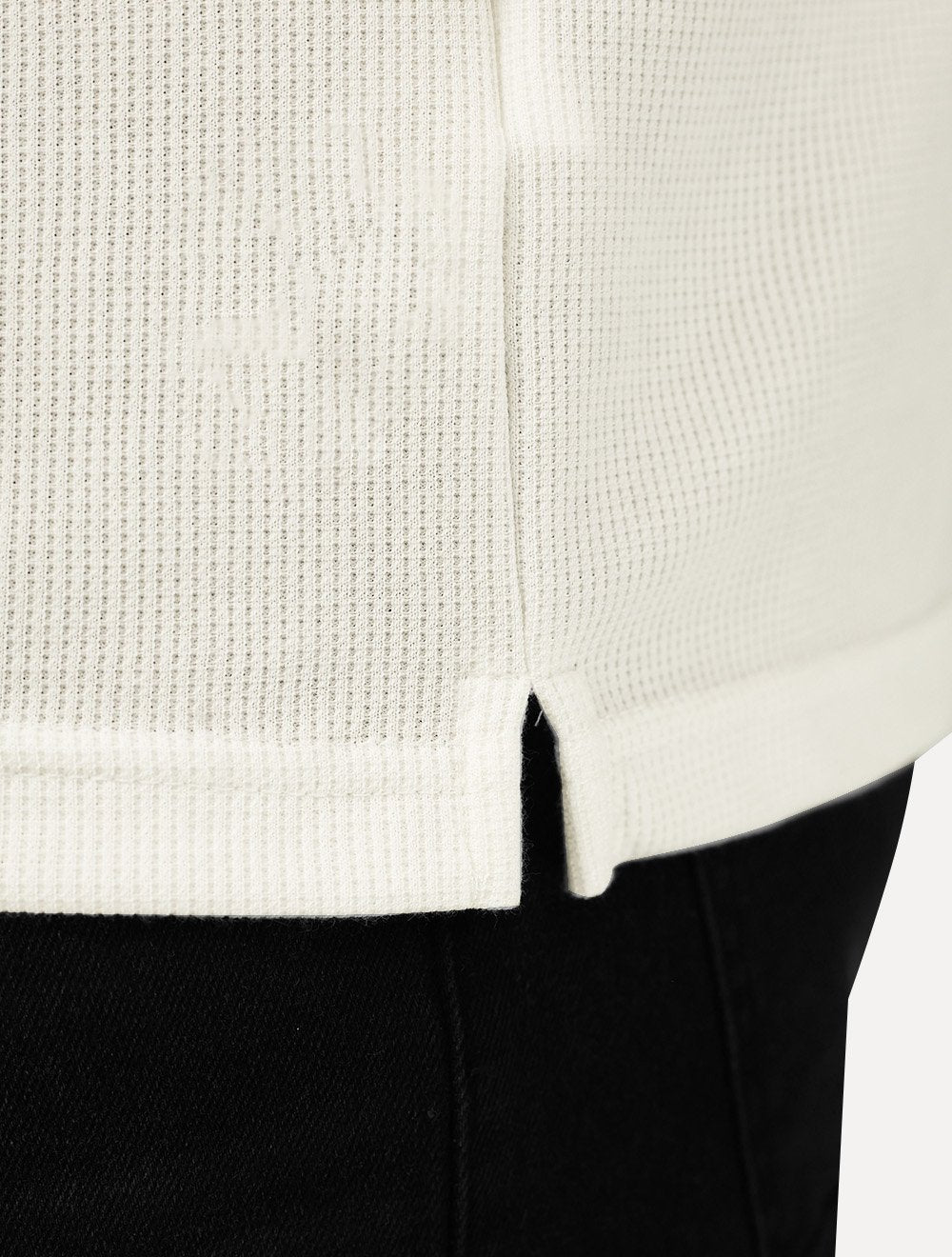 Camiseta King & Joe Masculina Slim Textura Tricot Off White