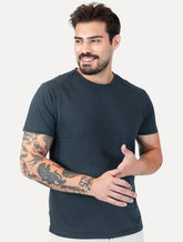 Camiseta Reserva Masculina Maquinetada Listrada Azul Marinho