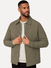 Jaqueta Dudalina Masculina Nylon Matelasse Verde Escuro