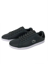 Tênis Lacoste Masculino Couro Graduate 319 2 DK Gry/Blk Cinza Escuro