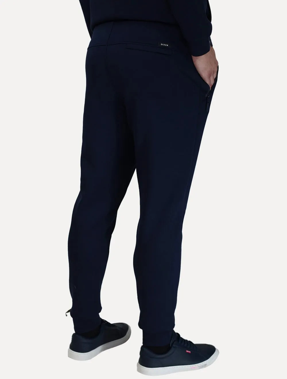 Conjunto Dixen Agasalho Moletom Jaqueta com Zíper Frontal Azul Marinho