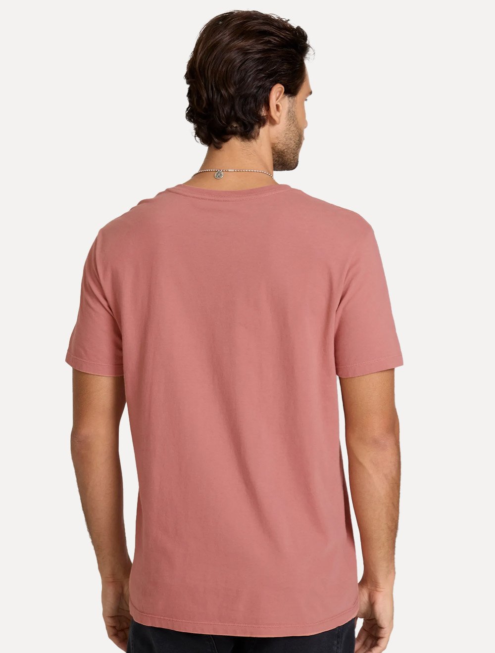 Camiseta John John Masculina Regular Fit Brand Circle Rosa Médio