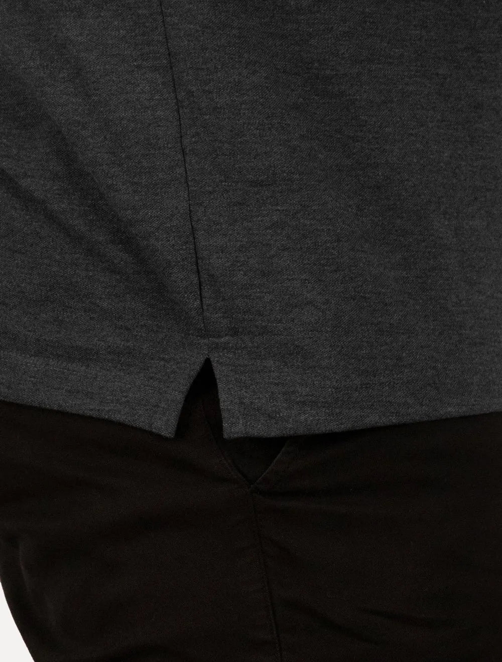 Polo Aramis Masculina Basic Piquet Mono Grafite Mescla