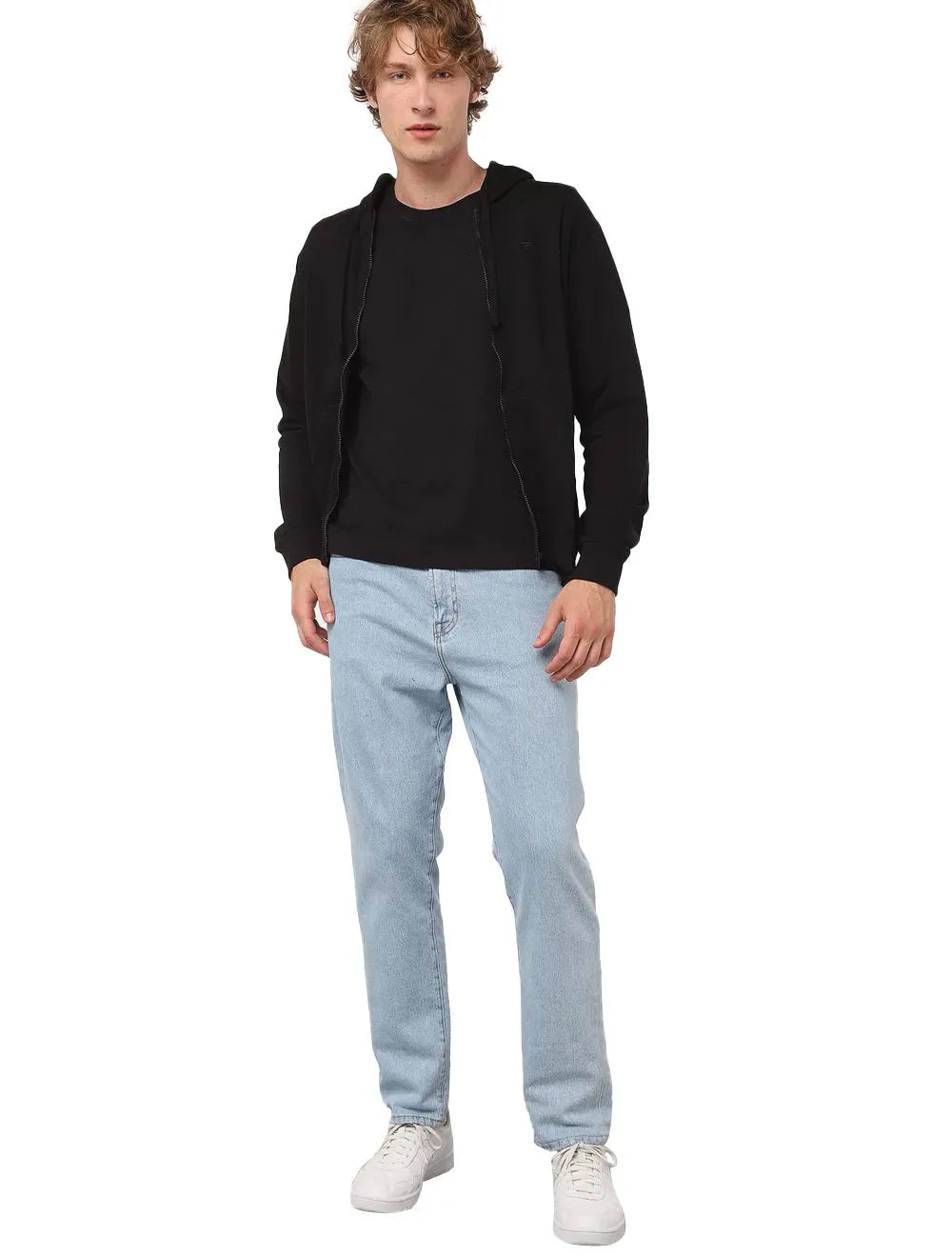 Moletom Ellus Masculino Hoodie Basico Easa Ziper Preto