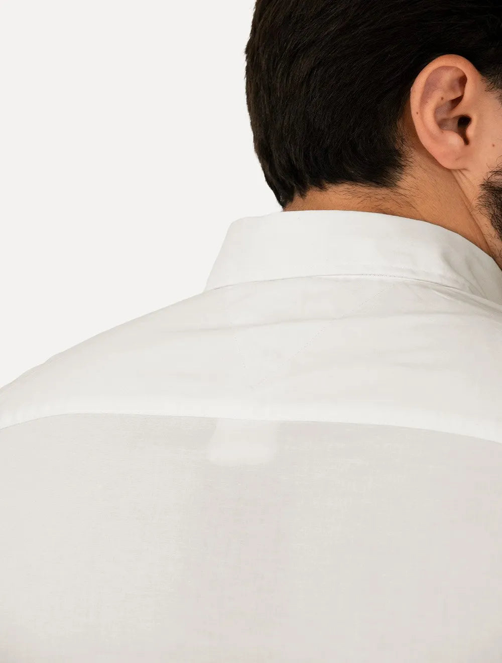 Camisa Tommy Hilfiger Masculina Manga Curta Regular Classic Poplin Branca