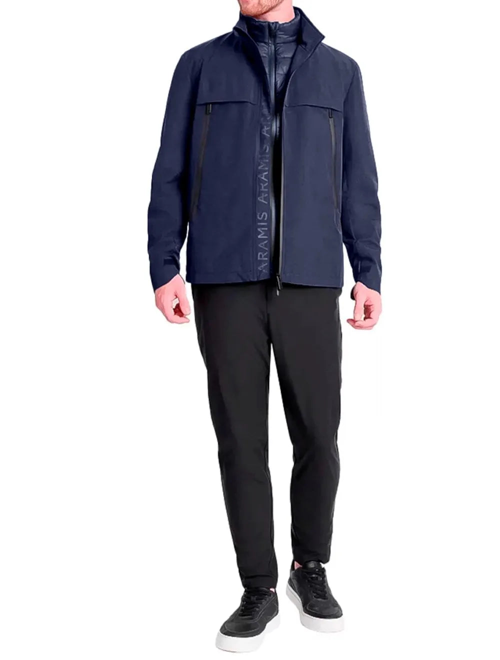 Jaqueta Aramis Masculina Nylon Bomber 3 IN 1 Liquid Repeller Azul Marinho