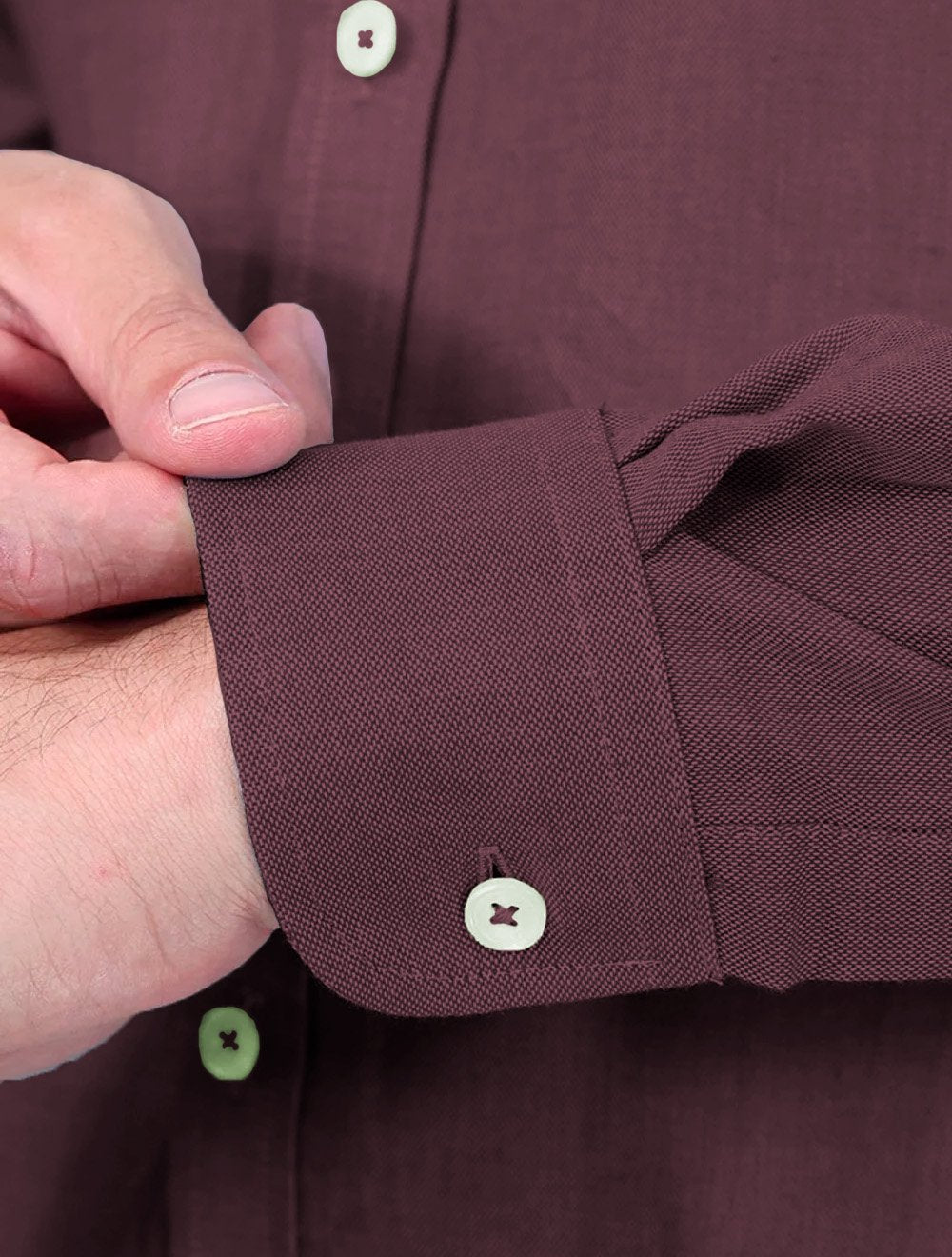Camisa Dudalina Masculina Slim Fit Superfine Cotton Vinho