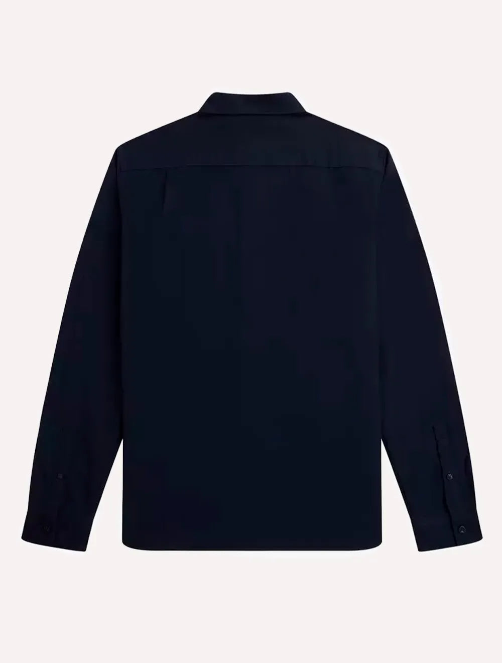 Camisa Fred Perry Masculina Oxford Pocket Light Logo Azul Escuro