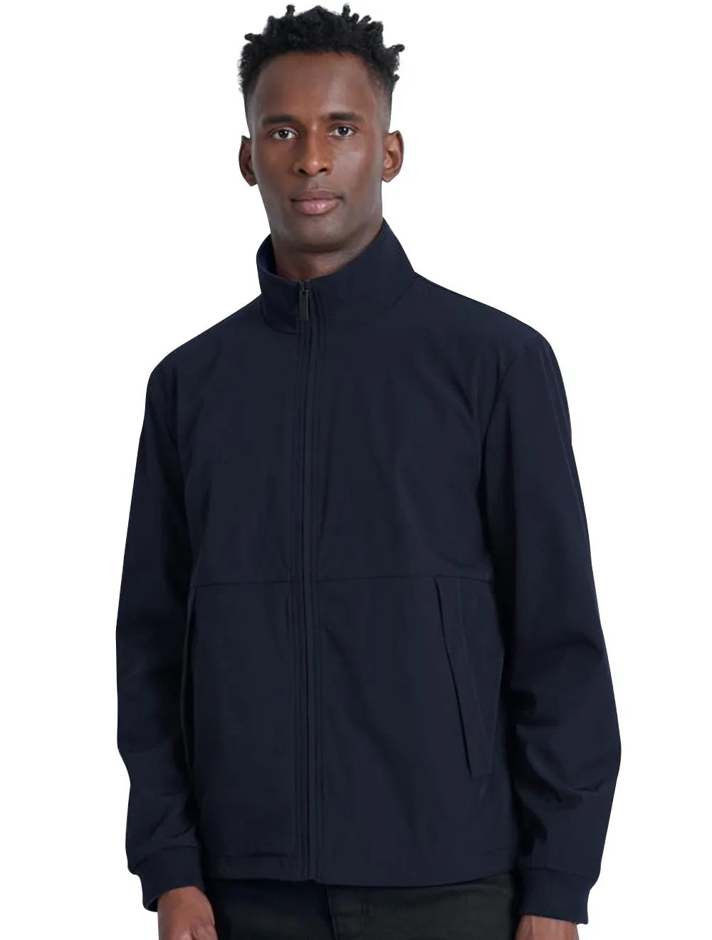 Jaqueta Aramis Masculina Nylon Dupla Face Blue Liquid Repeller Azul Marinho