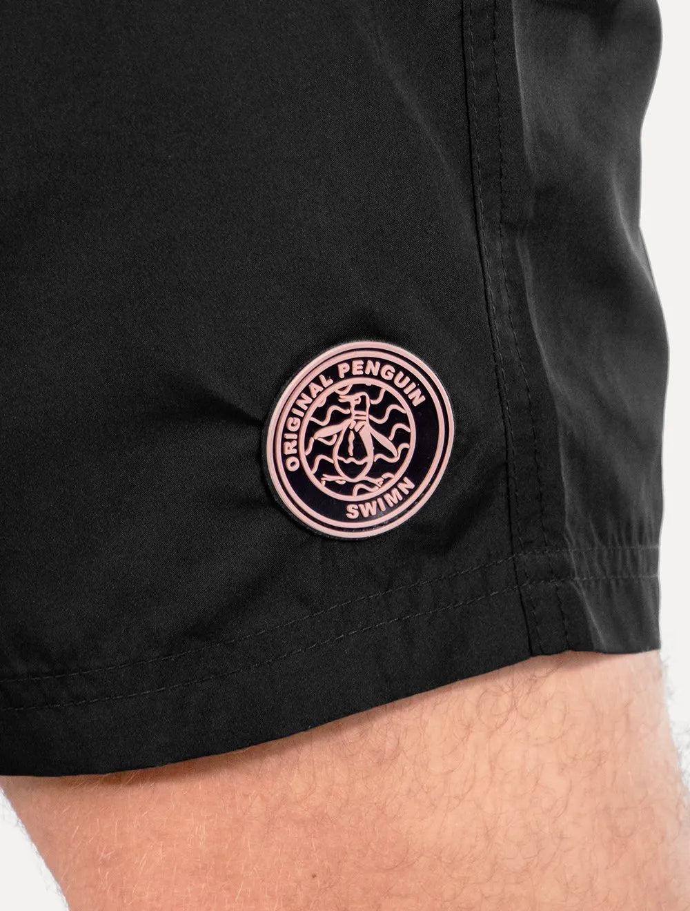 Short Original Penguin Masculino D'Água Basic Patch Preto