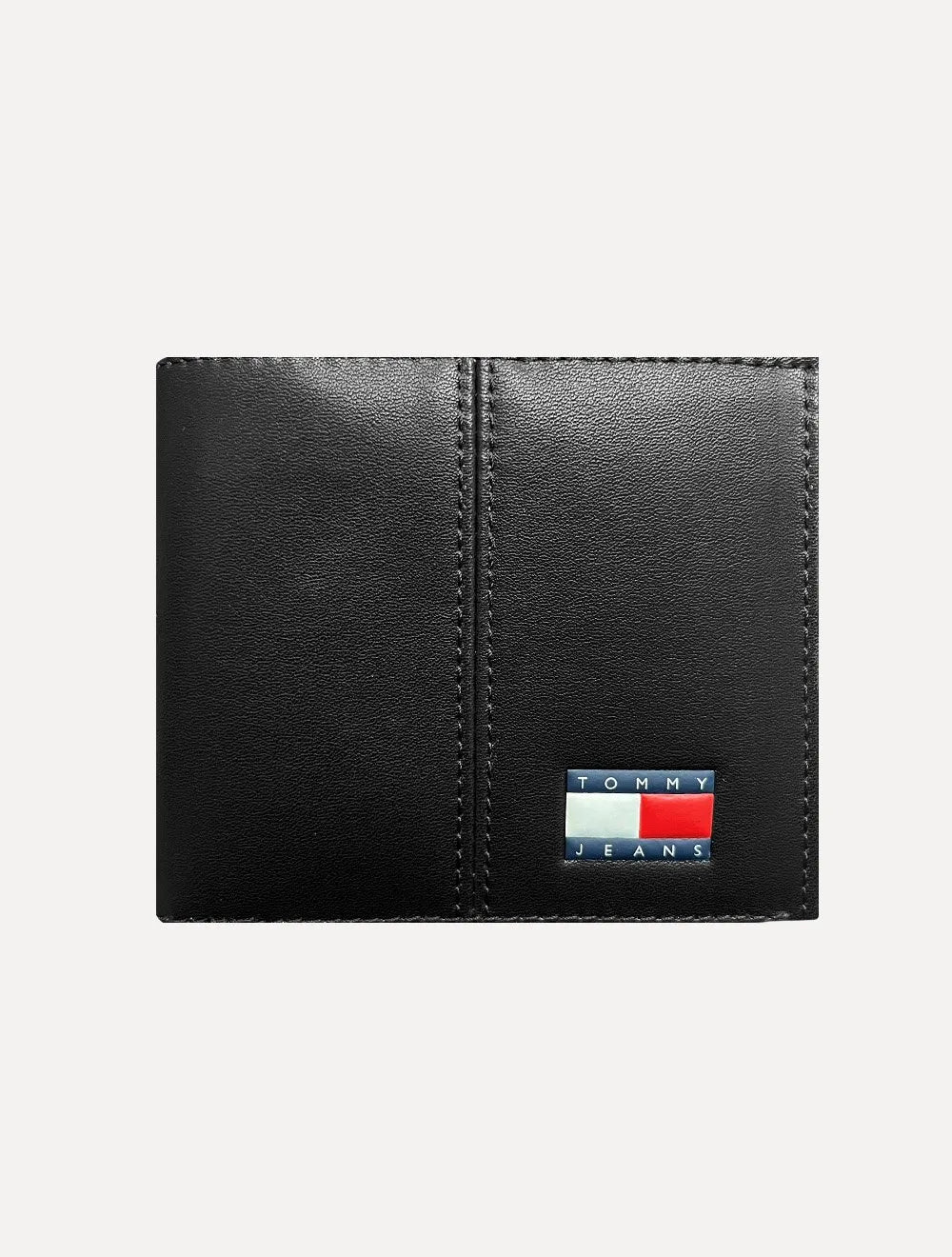 Carteira Tommy Jeans Heritage Coin Couro Preta