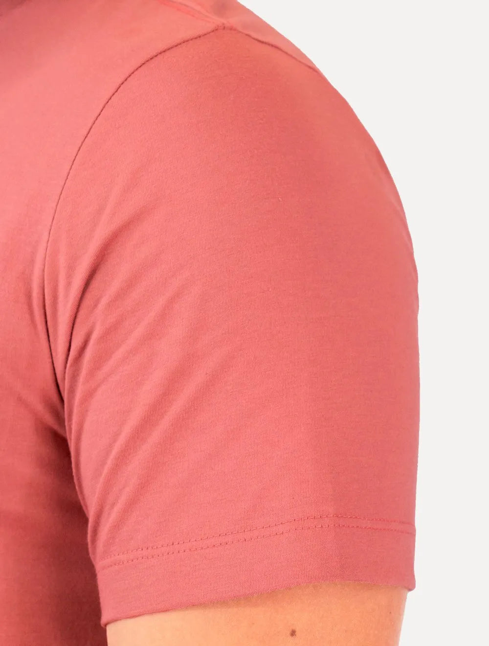 Camiseta Individual Masculina Comfort Logo Rosa Médio