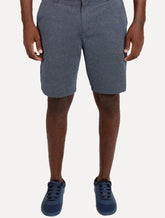 Bermuda Aramis Masculina Chino Cotton Sarja Azul Marinho Mescla