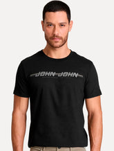 Camiseta John John Masculina Slim Fit Route Preta