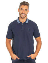 Polo Aleatory Masculina Piquet New Navy Azul Marinho