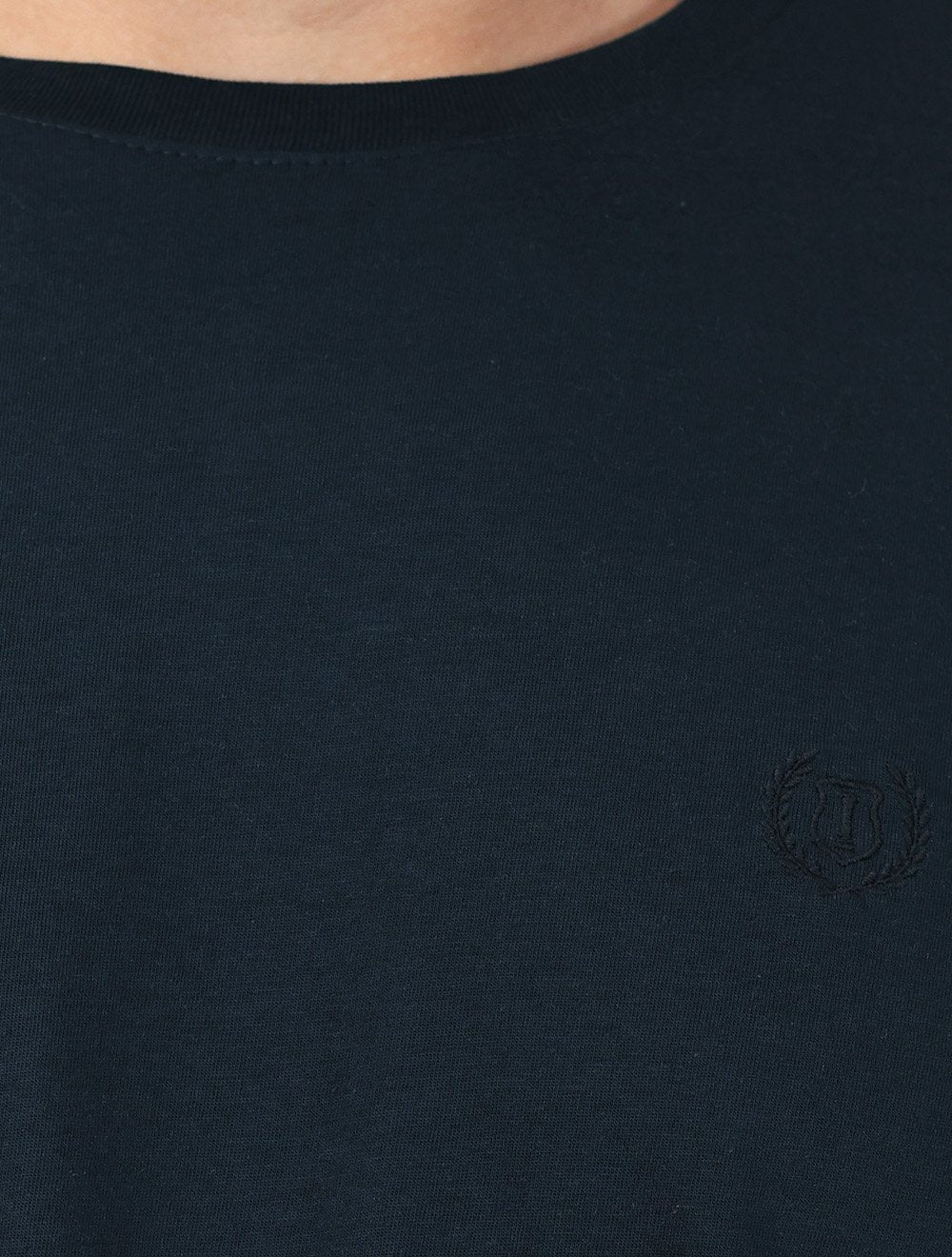 Camiseta Individual Comfort Pima Soft Touch Logo Azul Marinho